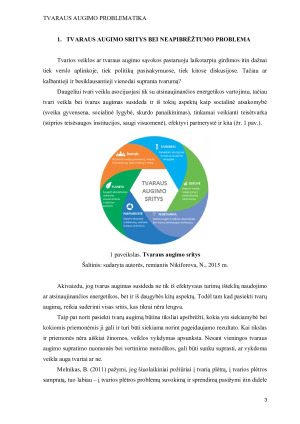 TVARAUS AUGIMO PROBLEMATIKA. Paveikslėlis 3