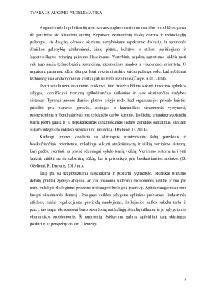 TVARAUS AUGIMO PROBLEMATIKA. Paveikslėlis 5
