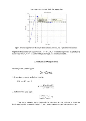 Šiuolaikinės automatinės valdymo sistemos projektavimas. Paveikslėlis 5