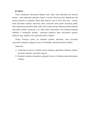 FISKALINĖS POLITIKOS PRIEMONĖS, ESANT RECESINIAM TARPSNIUI. Paveikslėlis 3