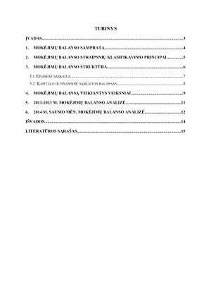 LIETUVOS MOKĖJIMŲ BALANSO ANALIZĖ. Paveikslėlis 2