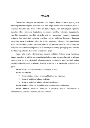 LIETUVOS MOKĖJIMŲ BALANSO ANALIZĖ. Paveikslėlis 3