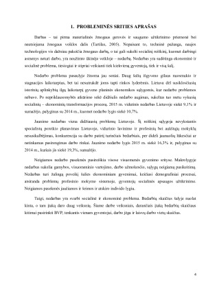 BEDARBIŲ SKAIČIAUS KITIMAS LIETUVOJE. Paveikslėlis 4