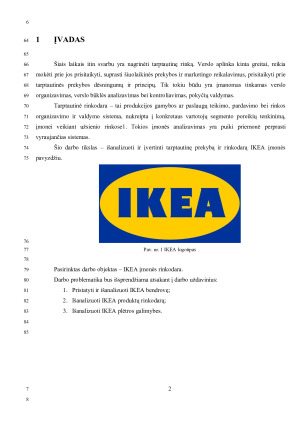 TARPTAUTINĖS PREKYBOS IR RINKODAROS VERTINIMAS. Paveikslėlis 3