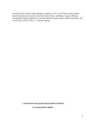 ISPANIJOS SOCIALINIS-EKONOMINIS PRISTATYMAS. Paveikslėlis 5