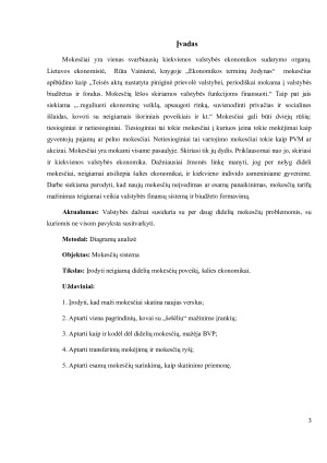 Mokesčių sistemos plėtimo neigiamo poveikio šalies ekonomikai analizė. Paveikslėlis 3