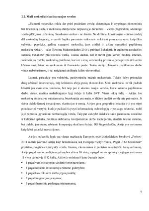 Mokesčių sistemos plėtimo neigiamo poveikio šalies ekonomikai analizė. Paveikslėlis 9