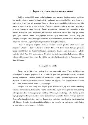 LIETUVOS KULTŪROS SOSTINIŲ EKONOMINIS EFEKTAS. Paveikslėlis 8