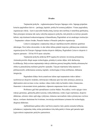 Tarptautinė prekybos politika - ES kryptys, Lietuvos atvejis ir besivystančių šalių iššūkiai. Paveikslėlis 10