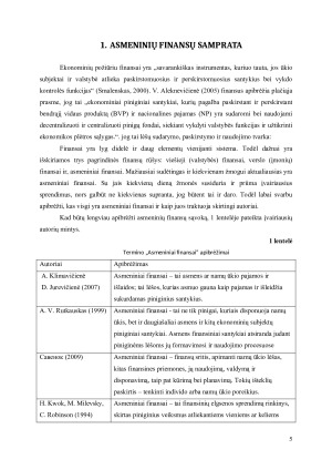 ASMENINIŲ FINANSŲ VALDYMO METODŲ ANALIZĖ. Paveikslėlis 5