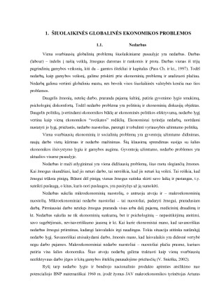 ŠIUOLAIKINĖS GLOBALINĖS EKONOMINĖS PROBLEMOS IR JŲ SPRENDIMAS. Paveikslėlis 4