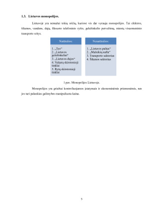 MONOPOLINĖ IR OLIGOPOLINĖ RINKOS. Paveikslėlis 5