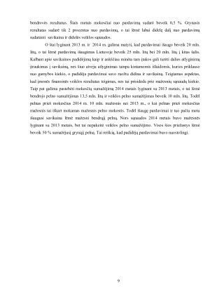 AB „ŽEMAITIJOS PIENAS“ VEIKLOS ANALIZĖ EKONOMIKOS RĖMUOSE. Paveikslėlis 9