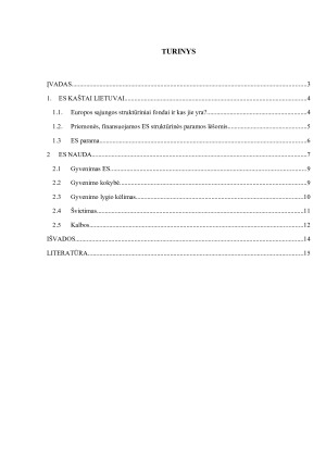 LIETUVOS NARYSTĖS ES KAŠTAI IR NAUDA. Paveikslėlis 2