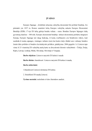 LIETUVOS NARYSTĖS ES KAŠTAI IR NAUDA. Paveikslėlis 3