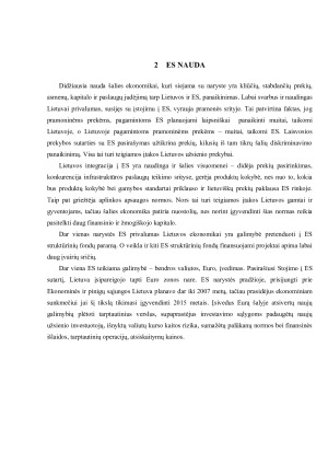 LIETUVOS NARYSTĖS ES KAŠTAI IR NAUDA. Paveikslėlis 7