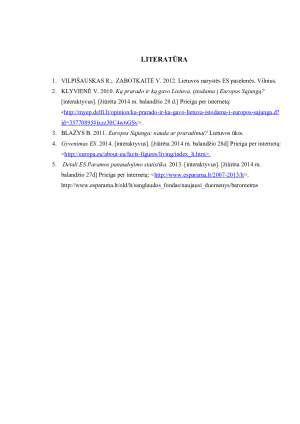 LIETUVOS NARYSTĖS ES KAŠTAI IR NAUDA. Paveikslėlis 9