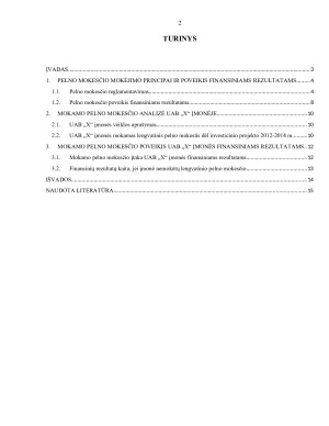 PELNO MOKESČIO ANALIZĖ IR POVEIKIS UAB X ĮMONĖS. Paveikslėlis 2