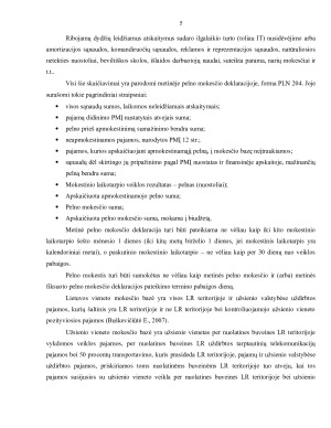 PELNO MOKESČIO ANALIZĖ IR POVEIKIS UAB X ĮMONĖS. Paveikslėlis 5