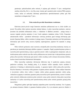 PELNO MOKESČIO ANALIZĖ IR POVEIKIS UAB X ĮMONĖS. Paveikslėlis 8