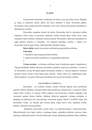 EKONOMIKOS PROBLEMA – PASIRINKIMO PROBLEMA. Paveikslėlis 3