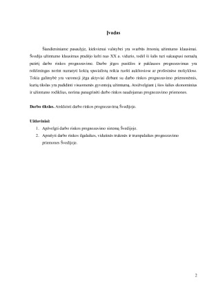 Darbo rinkos prognozavimas Švedijos šalyje. Paveikslėlis 2