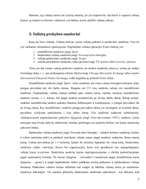 Pasaulinė prekyba užsienio valiuta. Paveikslėlis 8