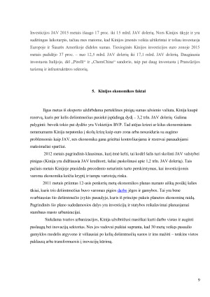 Kinijos ekonomika ir jos analizė. Paveikslėlis 9