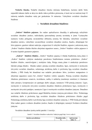 Socialinio draudimo mokesčiai ir išmokos Lietuvoje. Paveikslėlis 8