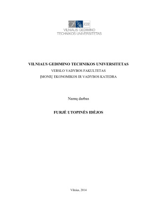 FURJĖ UTOPINĖS IDĖJOS. Paveikslėlis 1