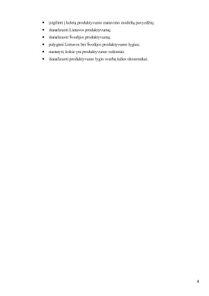 Produktyvumo matavimas. Produktyvumo vaidmuo ekonominiame šalies vystymesi. Pasirinktų šalių palyginimas. Paveikslėlis 4