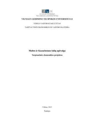 Maltos ir Kazachstano šalių apžvalga