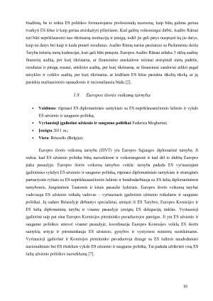 ES kaip tarptautinė tarpvalstybinė organizacija, jos struktūra bei narystės sąlygos. Paveikslėlis 10