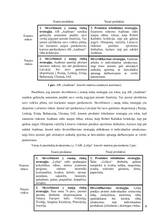 Apdirbamosios gamybos sektoriaus analizė. Paveikslėlis 8