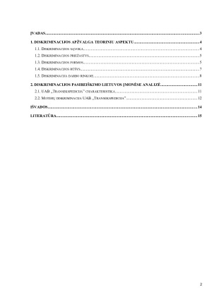 Diskriminacija darbo rinkoje. Paveikslėlis 2