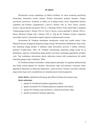 MILTON FRIEDMAN EKONOMINĖ TEORIJA. Paveikslėlis 3