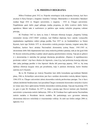 MILTON FRIEDMAN EKONOMINĖ TEORIJA. Paveikslėlis 4