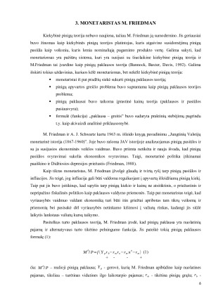 MILTON FRIEDMAN EKONOMINĖ TEORIJA. Paveikslėlis 6