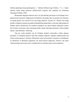 MILTON FRIEDMAN EKONOMINĖ TEORIJA. Paveikslėlis 7