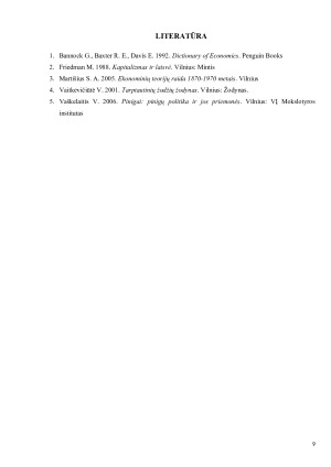 MILTON FRIEDMAN EKONOMINĖ TEORIJA. Paveikslėlis 9