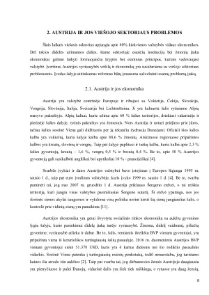AUSTRIJOS VIEŠOJO SEKTORIAUS PROBLEMOS. Paveikslėlis 8