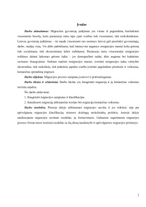 TARPTAUTINĖS MIGRACIJOS PRIEŽASTYS. Paveikslėlis 3