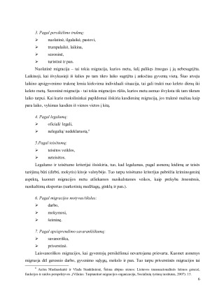 TARPTAUTINĖS MIGRACIJOS PRIEŽASTYS. Paveikslėlis 7