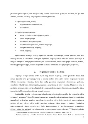 TARPTAUTINĖS MIGRACIJOS PRIEŽASTYS. Paveikslėlis 8