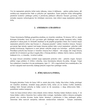 Didžiųjų geografinių atradimų įtaka tarptautinės prekybos keliams. Paveikslėlis 5