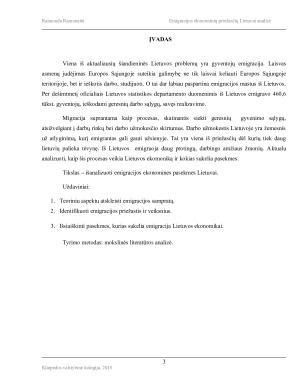 EMIGRACIJOS EKONOMINIŲ PASEKMIŲ LIETUVAI ANALIZĖ. Paveikslėlis 3