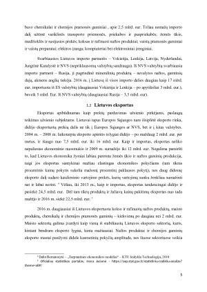 LIETUVOS EKONOMINIAI RYŠIAI. Paveikslėlis 5