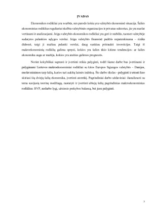 LIETUVOS IR DANIJOS MAKROEKONOMINIŲ RODIKLIŲ PALYGINIMAS. Paveikslėlis 3