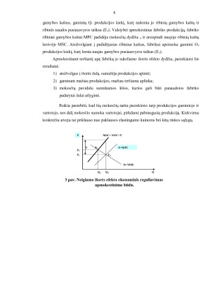 Išorės efektai ir jų ekonominio reguliavimo būdai. Paveikslėlis 8