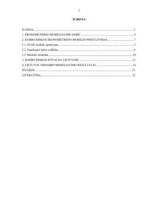 DARBO RINKOS EKONOMETRINIS MODELIS. Paveikslėlis 2